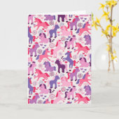 Das magische Einhorn-spezielle Karte (Gelbe Blume)