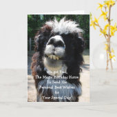 Das magische Geburtstagspferd Karte (Gelbe Blume)