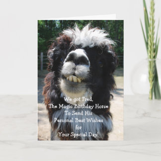 Das magische Geburtstagspferd Karte
