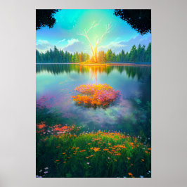 Das magische Glühen des Goldenen Trees Poster