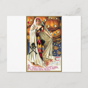 Das magische Halloween Postkarte