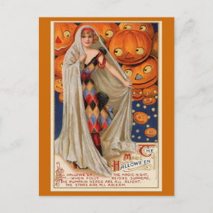 "Das magische Halloween" Vintage-Karte Postkarte