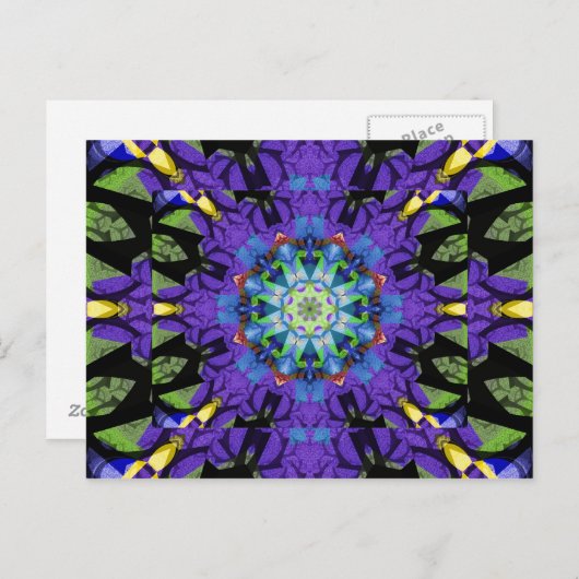 Das magische Kaleidoskop Postkarte (Vorne/Hinten)