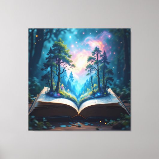 Das magische Märchenbuch Leinwanddruck (Vorderseite)