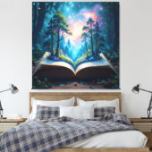 Das magische Märchenbuch Leinwanddruck (Insitu (Schlafzimmer))