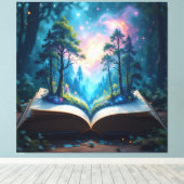 Das magische Märchenbuch Leinwanddruck (Insitu (Holzboden))