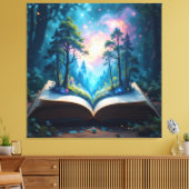 Das magische Märchenbuch Leinwanddruck (Insitu (Wohnzimmer))