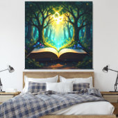 Das magische Märchenbuch Leinwanddruck (Insitu (Schlafzimmer))