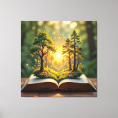  Das magische Märchenbuch    Leinwanddruck (Vorderseite)