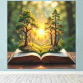  Das magische Märchenbuch    Leinwanddruck (Insitu (Holzboden))