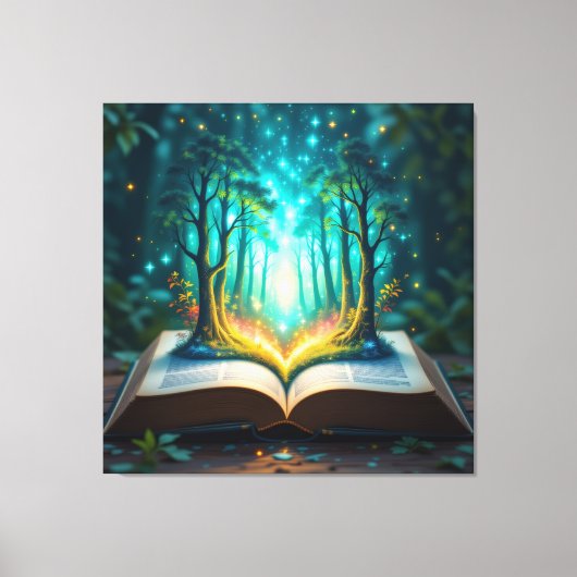  Das magische Märchenbuch    Leinwanddruck (Vorderseite)