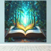  Das magische Märchenbuch    Leinwanddruck (Insitu (Holzboden))