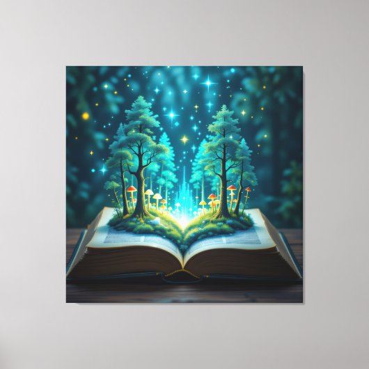  Das magische Märchenbuch    Leinwanddruck (Vorderseite)