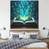 Das magische Märchenbuch Leinwanddruck (Insitu (Schlafzimmer))