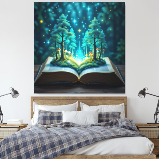  Das magische Märchenbuch    Leinwanddruck (Insitu (Schlafzimmer))