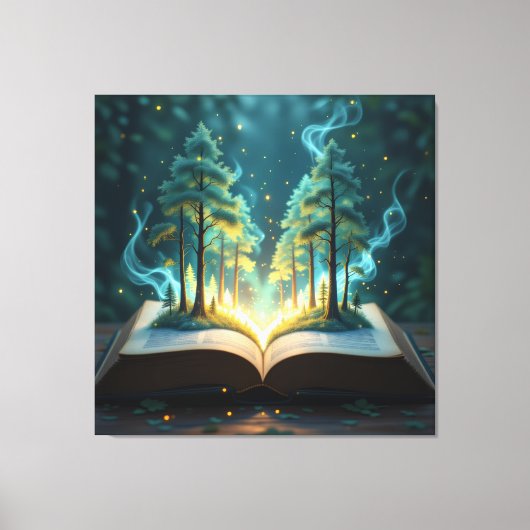  Das magische Märchenbuch    Leinwanddruck (Vorderseite)