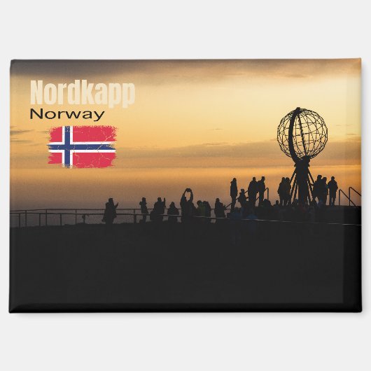 Das magische Nordkapp Magnet (Vorderseite)