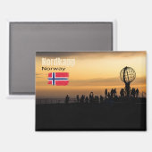 Das magische Nordkapp Magnet (Vorderseite/Rückseite)