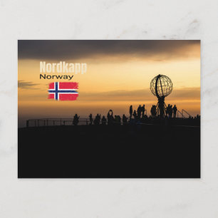 Das magische Nordkapp Postkarte