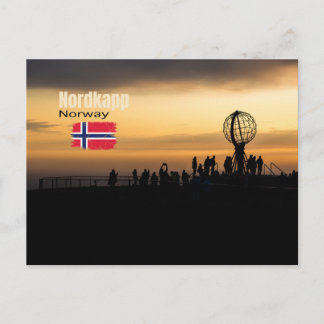 Das magische Nordkapp Postkarte