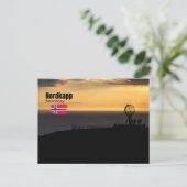 Das magische Nordkapp Postkarte (Stehend Vorderseite)