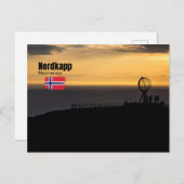 Das magische Nordkapp Postkarte (Vorne/Hinten)