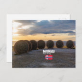 Das magische Nordkapp Postkarte (Vorne/Hinten)