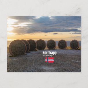 Das magische Nordkapp Postkarte