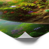 Das magische Terrarium Digitale Kunst Poster (Ecke)