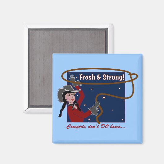 Das Magnet Cowgirls kann nicht abgelegt werden (Vorderseite/Rückseite)