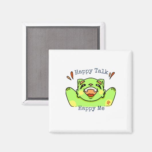 Das Magnet der guten Laune" (Vorderseite/Rückseite)