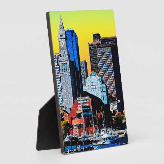 Das Magnet der Poster Card des Custom House Boston Fotoplatte (Seite)