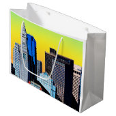 Das Magnet der Poster Card des Custom House Boston Große Geschenktüte (Vorderseite Schrägansicht)