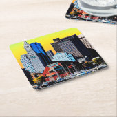 Das Magnet der Poster Card des Custom House Boston Rechteckiger Pappuntersetzer (angewinkelt)