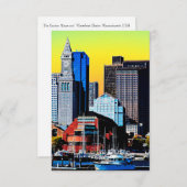 Das Magnet der Poster Card des Custom House Boston RSVP Karte (Vorne/Hinten)