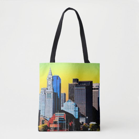 Das Magnet der Poster Card des Custom House Boston Tasche (Vorderseite)