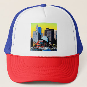 Das Magnet der Poster Card des Custom House Boston Truckerkappe