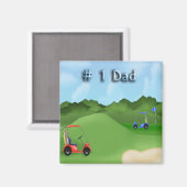 Das Magnet des Golfenden Vaters (Vorderseite/Rückseite)