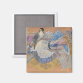 Das Magnet des Großen Peregrinen Falken (Vorderseite/Rückseite)