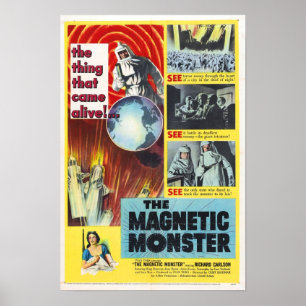 Das magnetische Monster-Plakat Poster