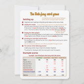 Das Mah-Jong-Kartenspiel - Abrechnung Einladung (Vorderseite)