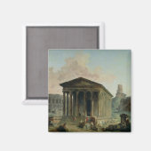 Das Maison Carree mit dem Amphitheater Magnet (Vorderseite/Rückseite)