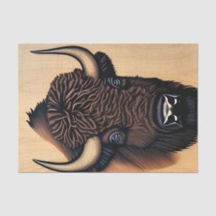 Das majestätische Bison - ein Symbol für Power und Seidenpapier
