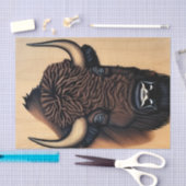 Das majestätische Bison - ein Symbol für Power und Seidenpapier (Handwerk)