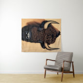 Das majestätische Bison - ein Symbol für Power und Wandteppich (Beispiel (Horizontal))