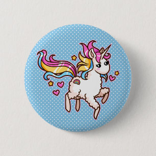 Das majestätische Llamacorn Button