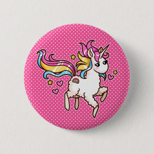 Das majestätische Llamacorn Button