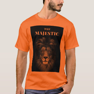 Das Majestätische Löwe Kühnes Grafik T-Shirt für H