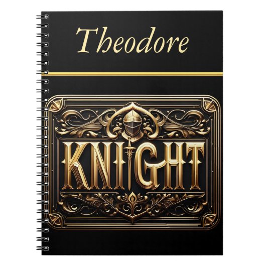 Das majestätische RitterEmblem Notizblock (Vorderseite)