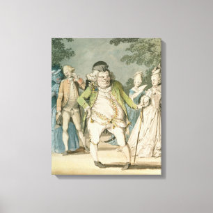 Das Makkaroni, 1774 (w/c auf Papier) Leinwanddruck